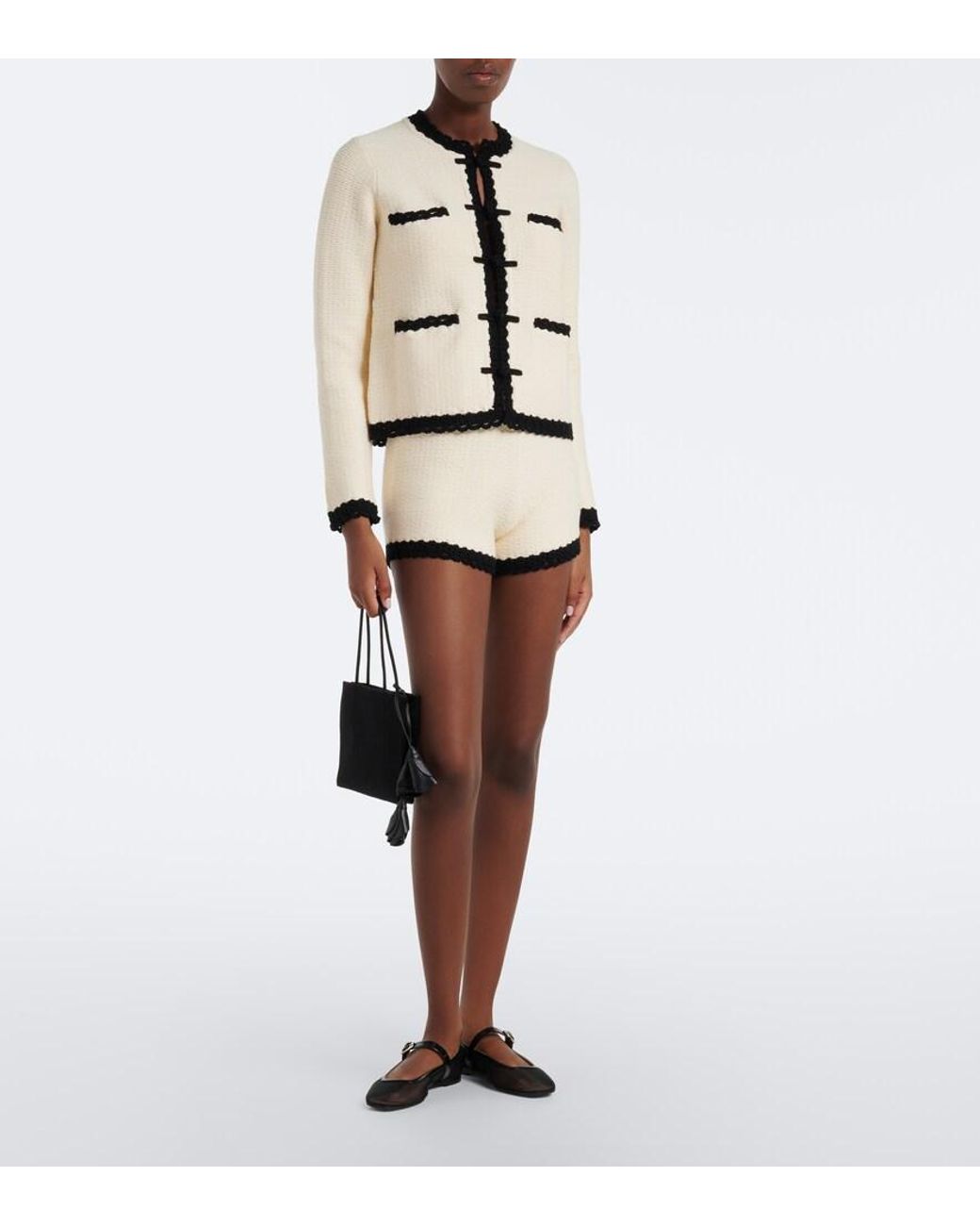 Posse Natural Hattie Crochet-Trimmed Jacket