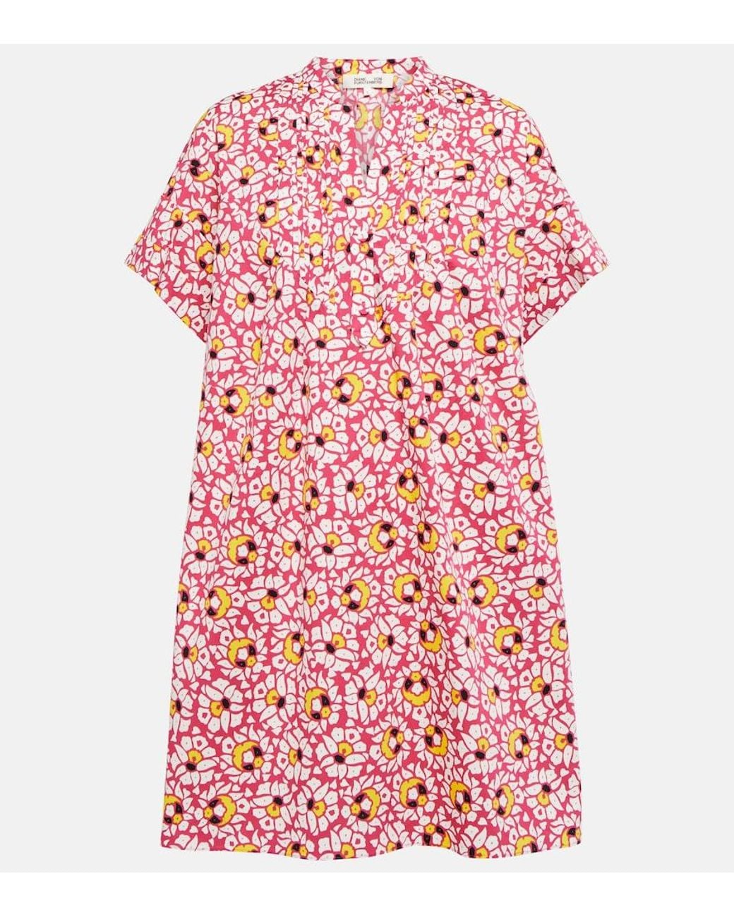 Diane von Furstenberg Red Fiona Mini Dress