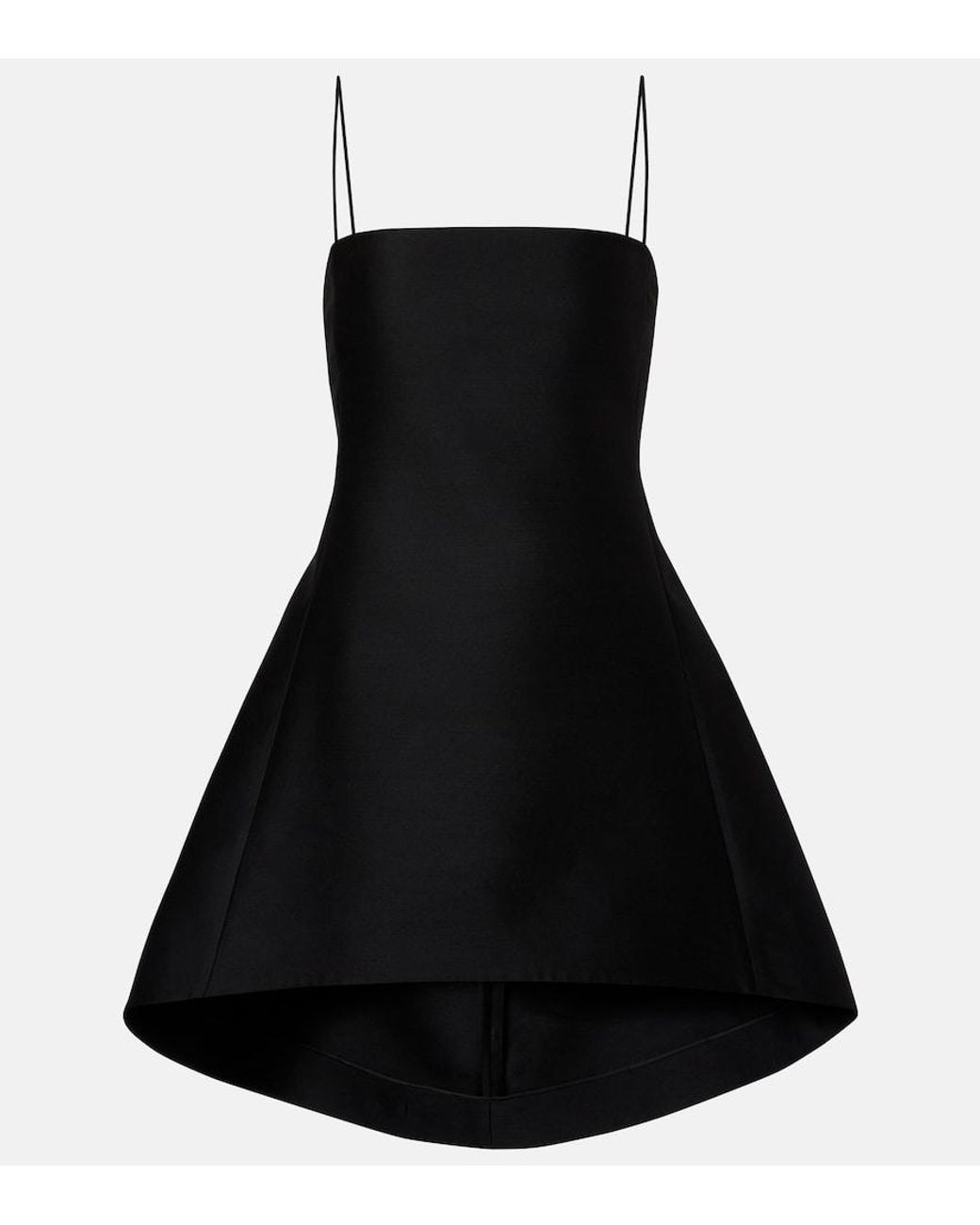 Balenciaga Black Wool And Silk Minidress