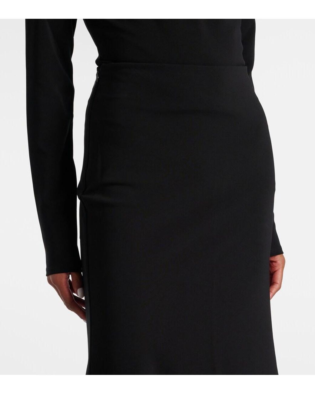 Dorothee Schumacher Black Soft Shape Midi Skirt