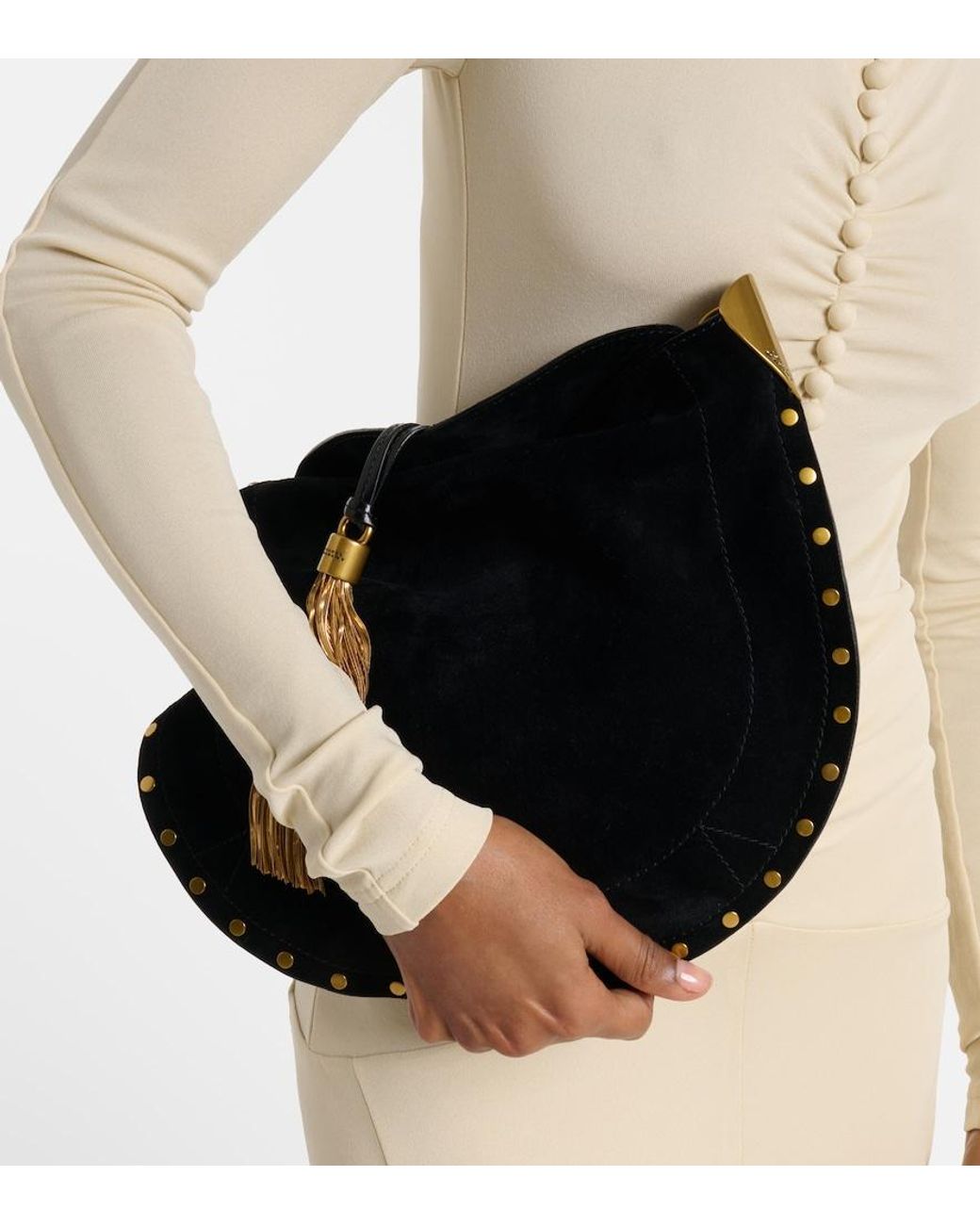 Isabel Marant Natural Nejma Gathered Midi Dress