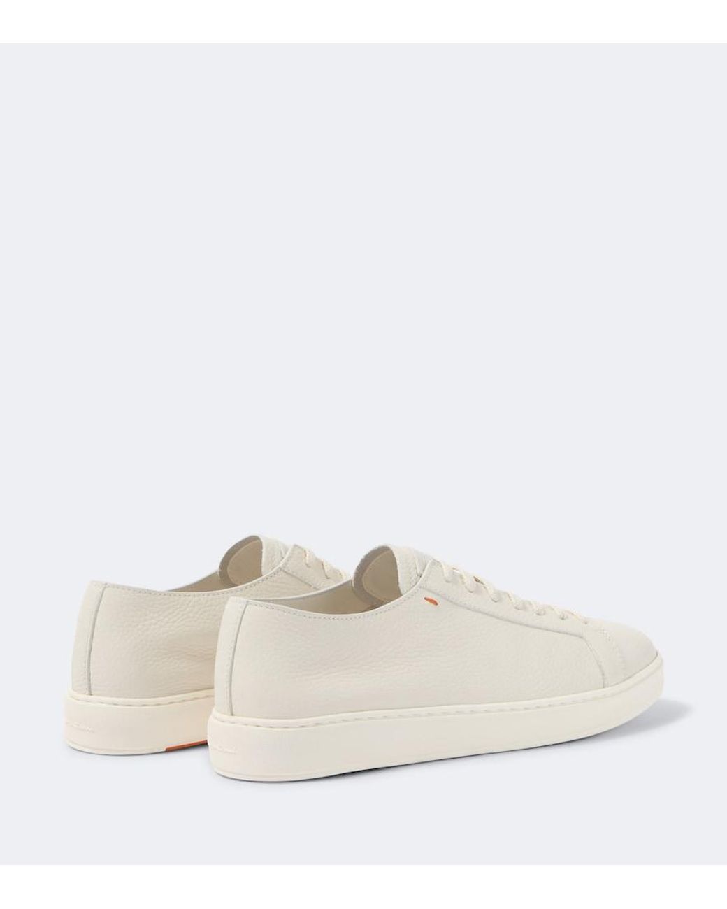 Santoni Natural Leather Sneakers for men