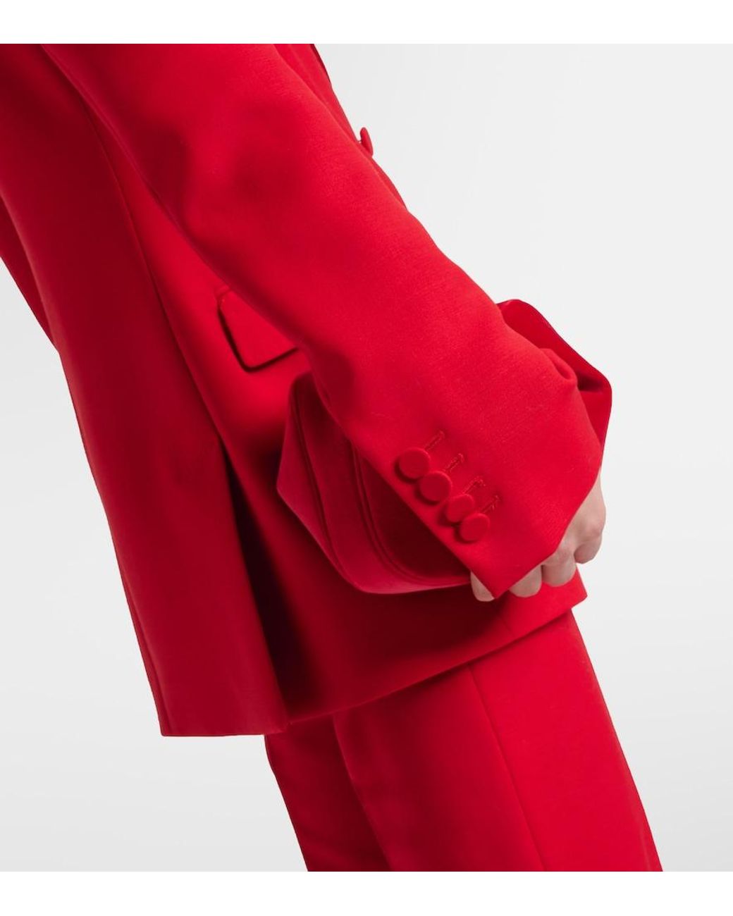 Gabriela Hearst Red Gavin Virgin Wool Blazer