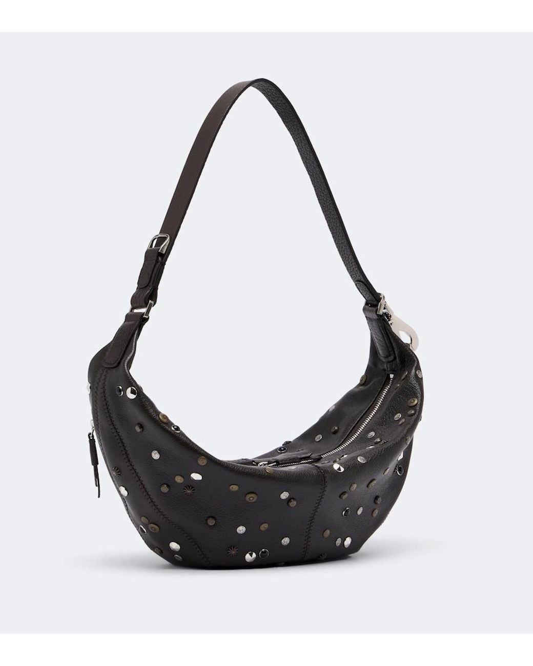Lemaire Black Quiver Clip Mini Leather Shoulder Bag