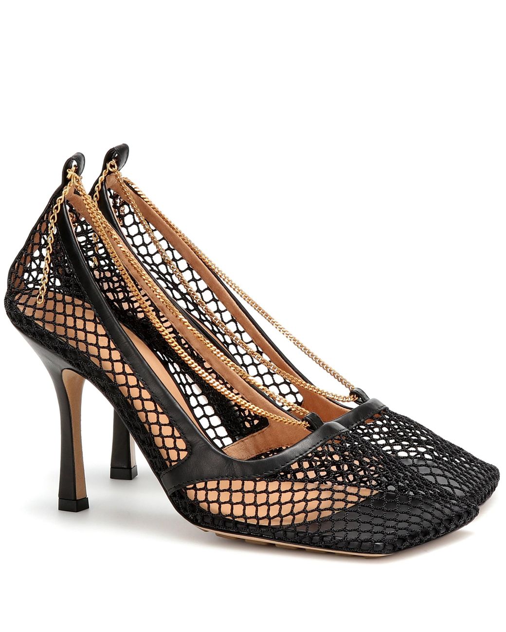 bottega veneta pumps in mesh