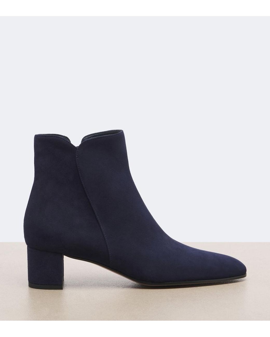 Gianvito Rossi Blue Lisa Suede Ankle Boots