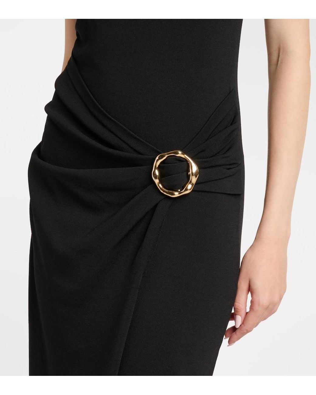 Jonathan Simkhai Black Soren Knitted Midi Dress