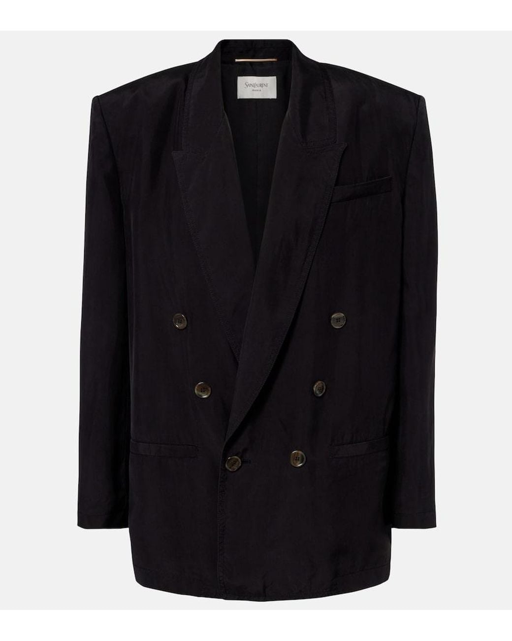 Saint Laurent Black Double-Breasted Jacket