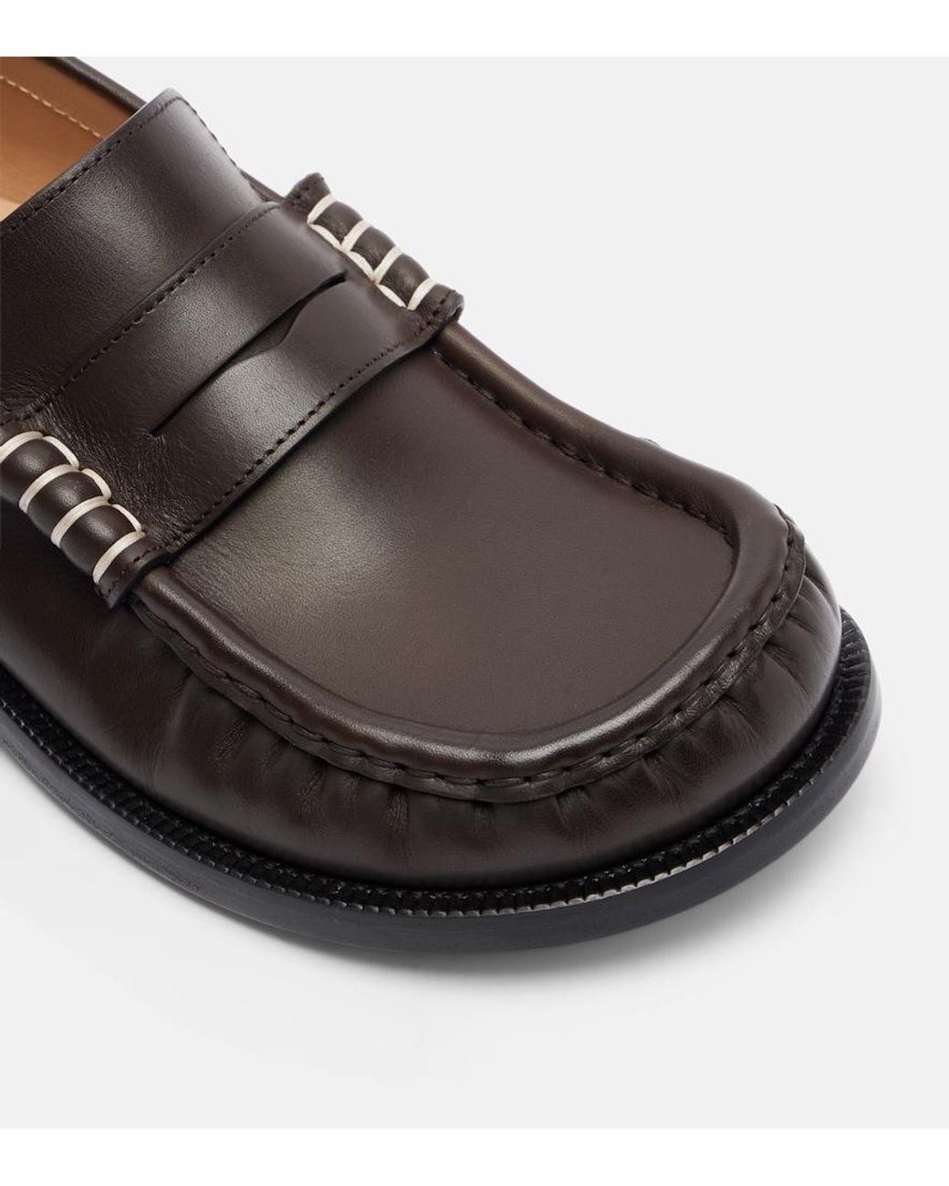 J.W. Anderson Brown Leather Loafers