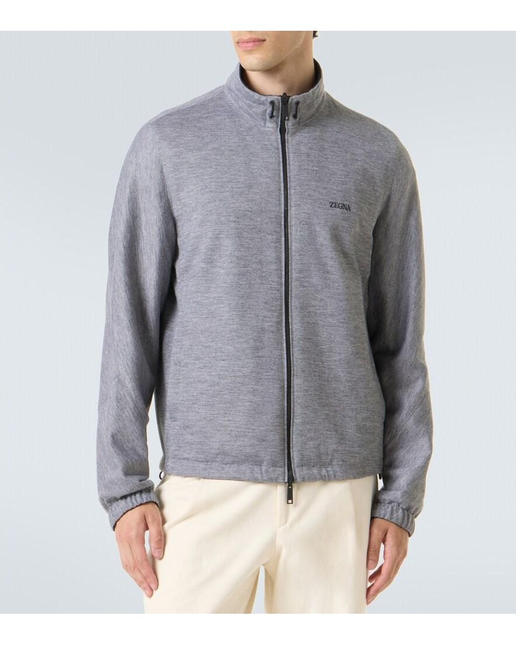 Zegna Blue Brezza Reversible Jacket for men