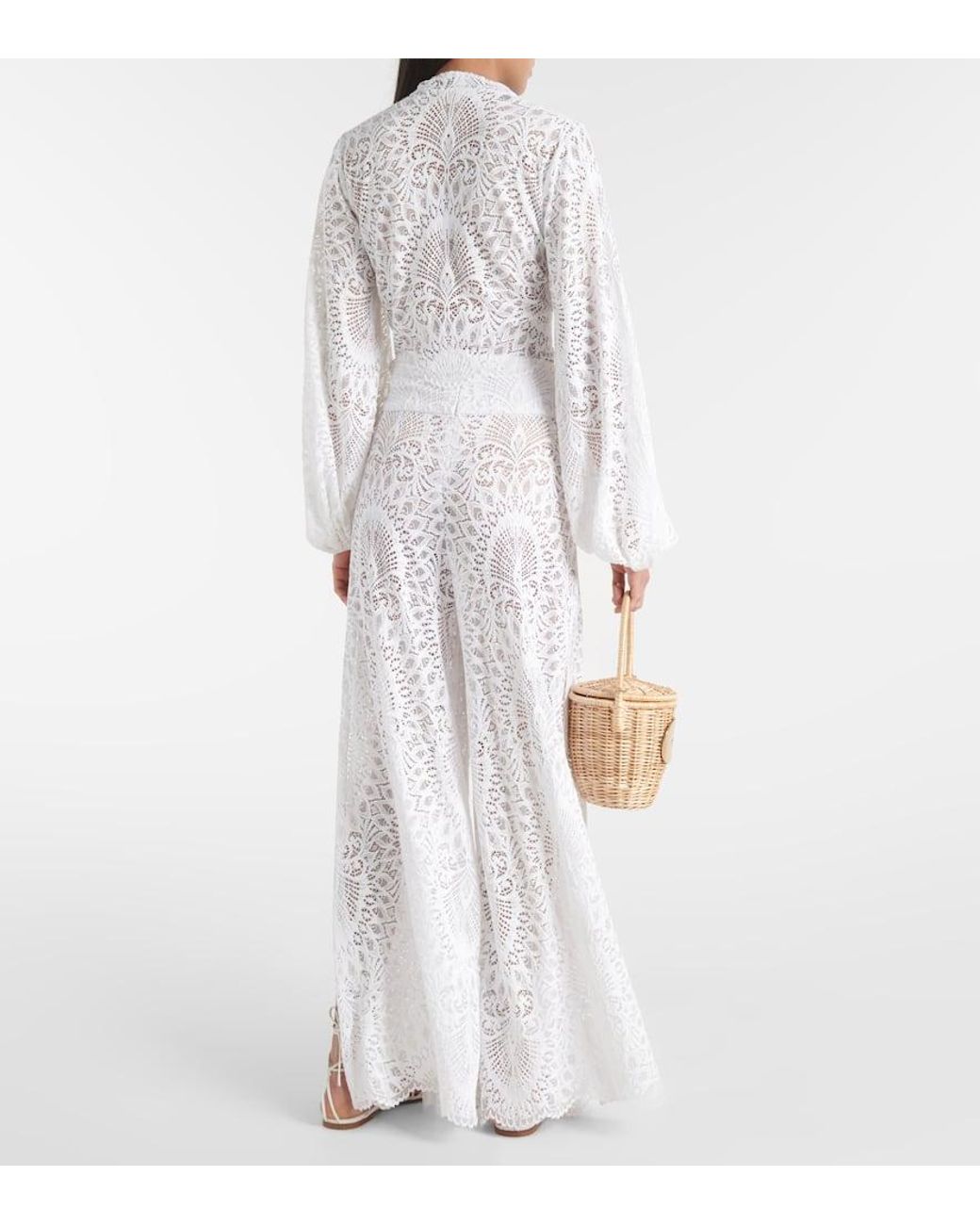 Alexandra Miro White Tabitha Lace Top