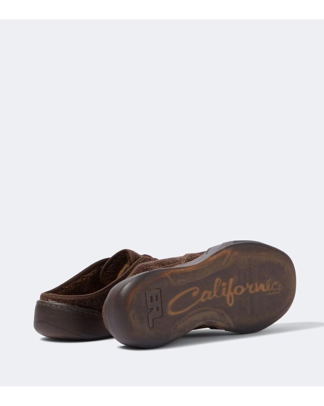 ERL Brown Camino Corduroy Mules for men