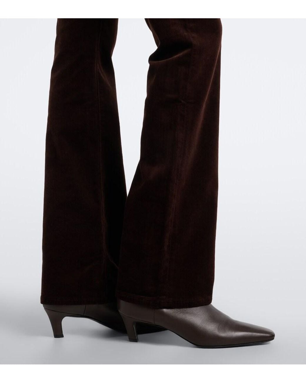 FRAME Black Reboot Cotton-Blend Corduroy Bootcut Pants