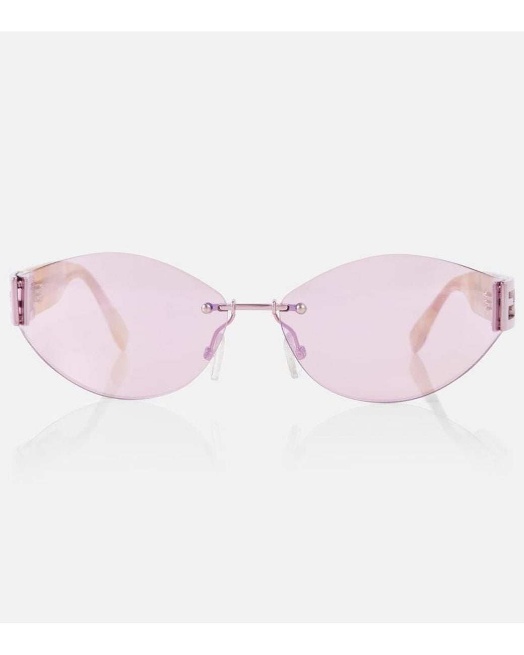 Fendi Pink Baguette Cat-Eye Sunglasses