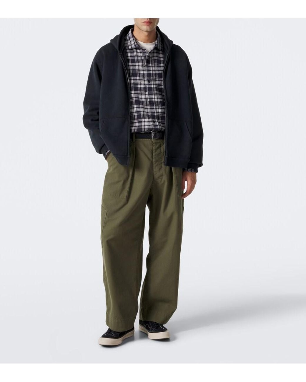 Sudadera Con Capucha De Jersey De Algodon A.PRESSE de hombre de color Black
