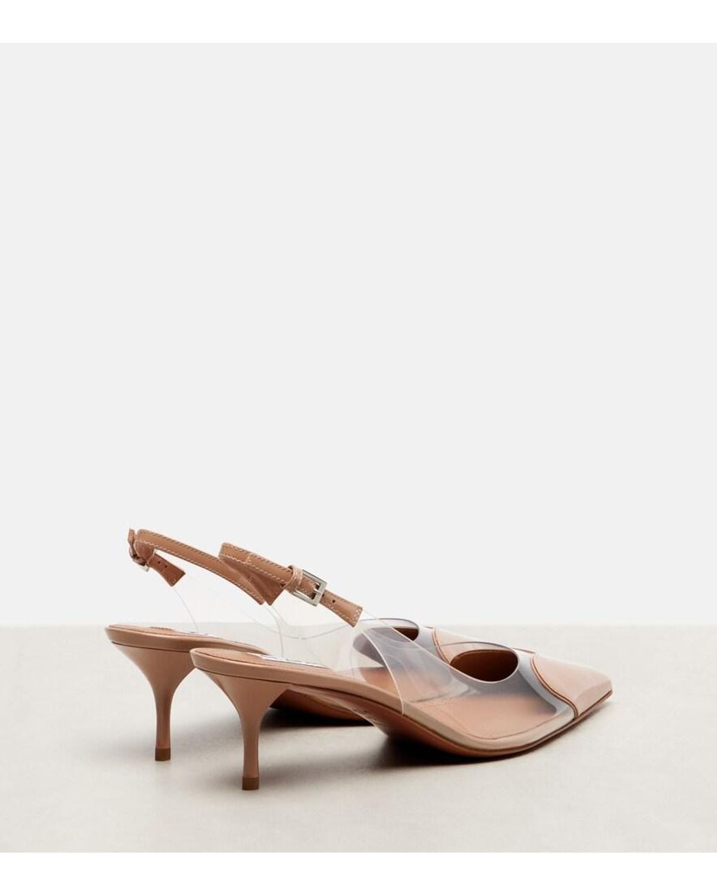 Alaïa Pink Le Cour 55 Leather And Pu Slingback Pumps