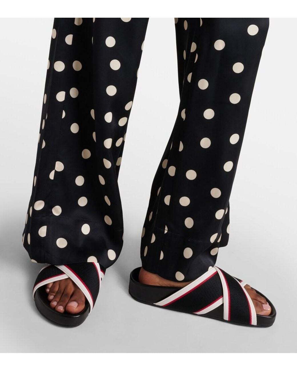 Christian Louboutin Black Hot Cross Bizz Sandal