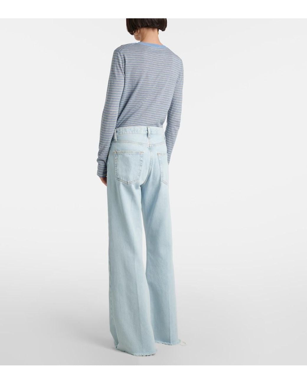 FRAME Blue The Lax Flared Jeans