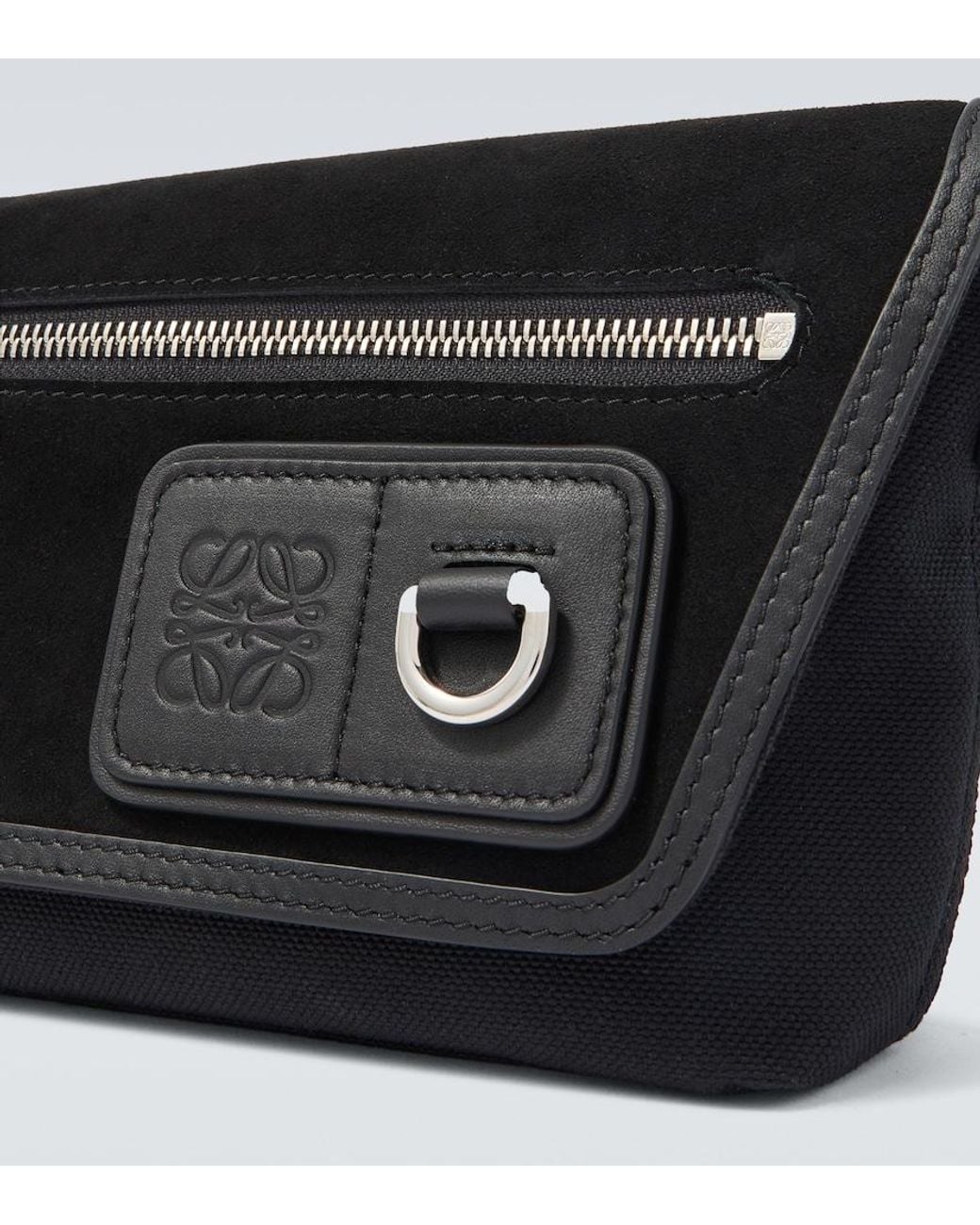 Loewe Messenger Bag Flex Mini Mit Leder in Black für Herren