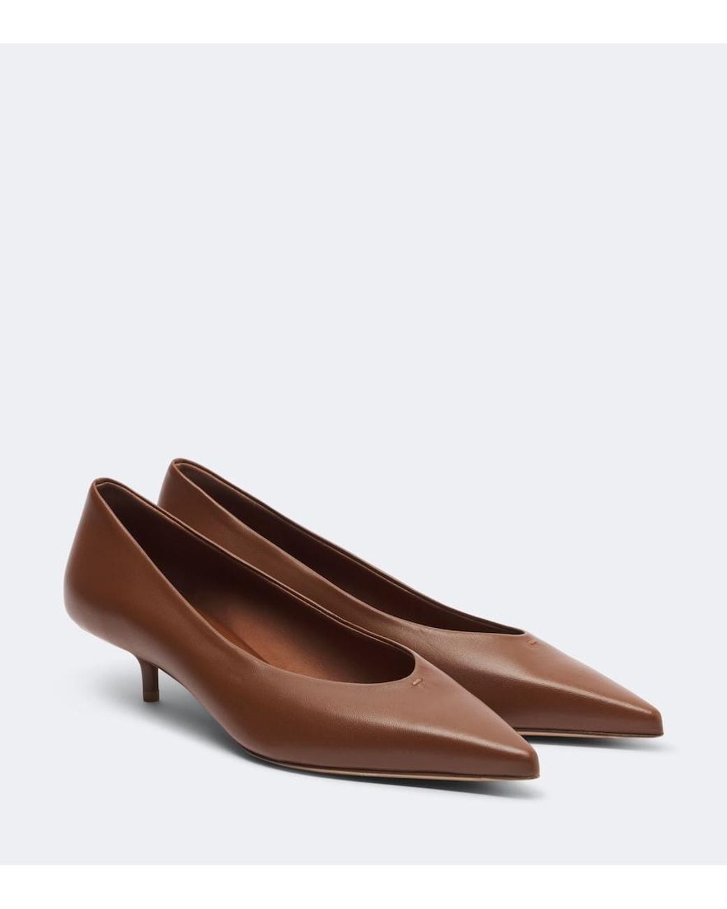 Max Mara Brown Leather Pumps