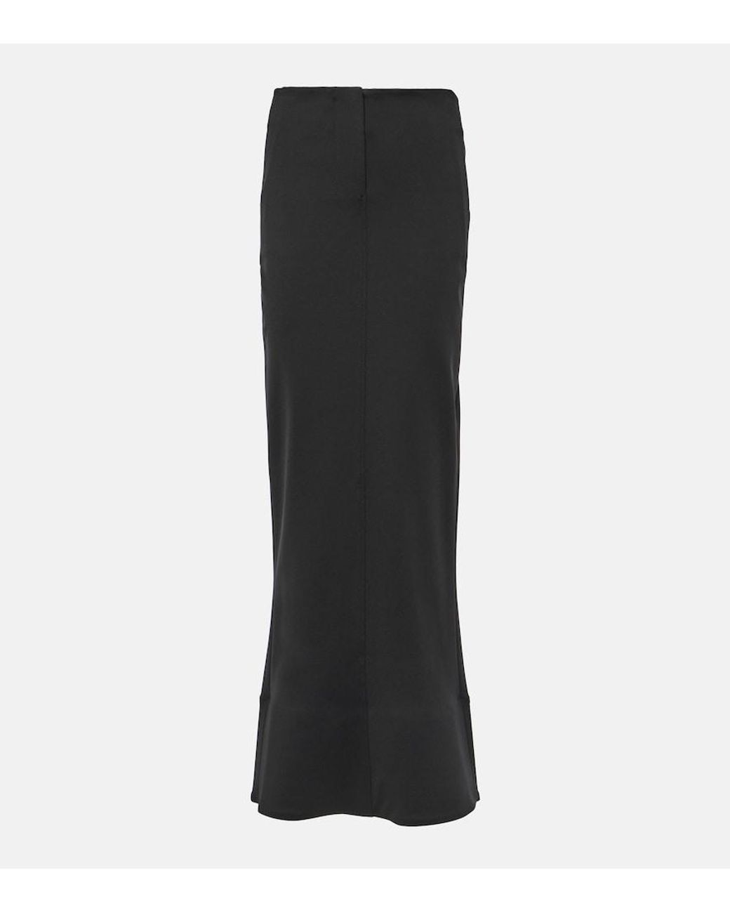 Jacquemus Black La Jupe Escala Knitted Maxi Skirt