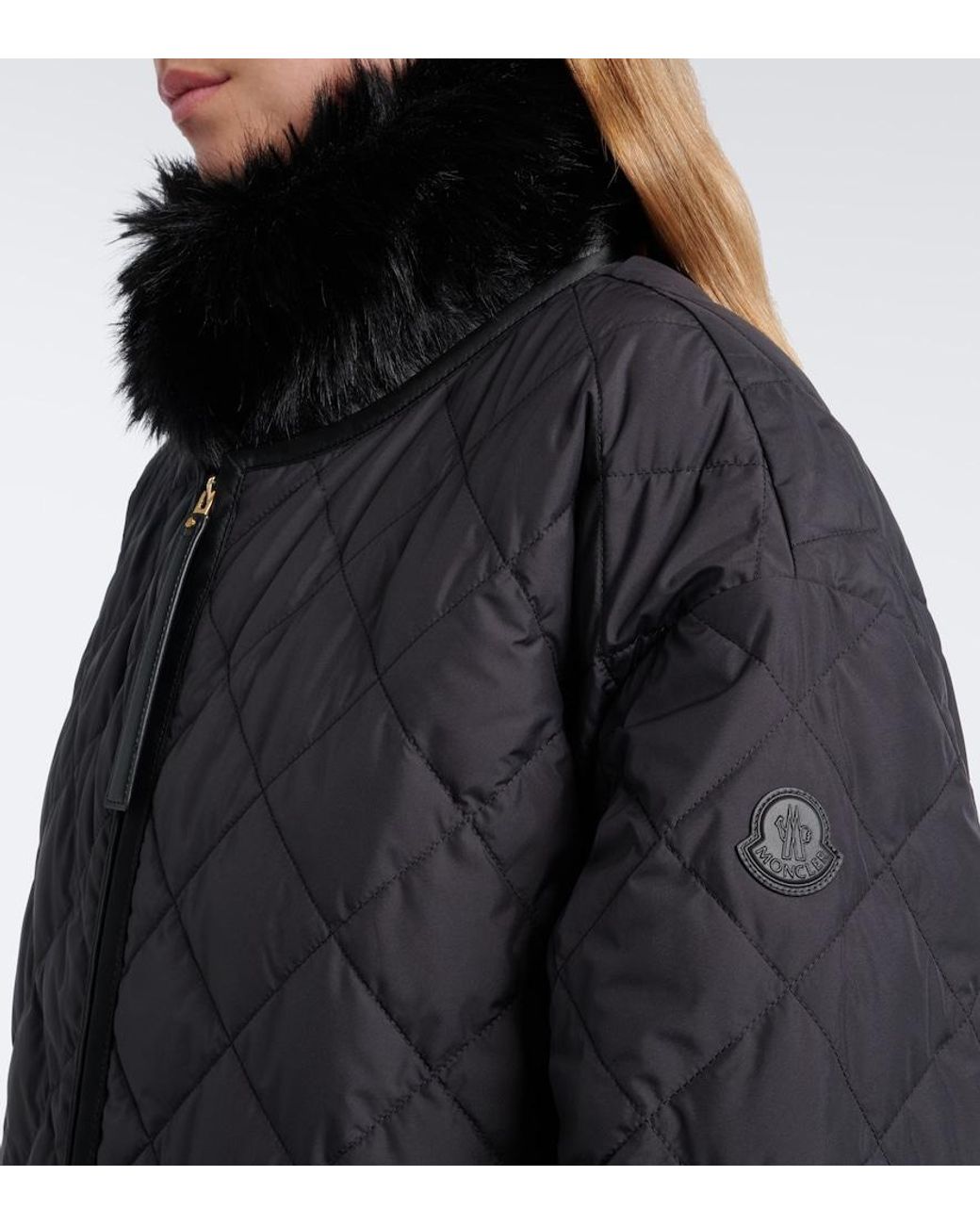 Moncler Black Chaleureux Convertible Quilted Down Jacket