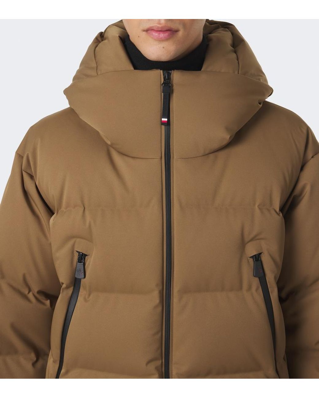 Moncler Brown Fellberg Hooded Ski Jacket for men