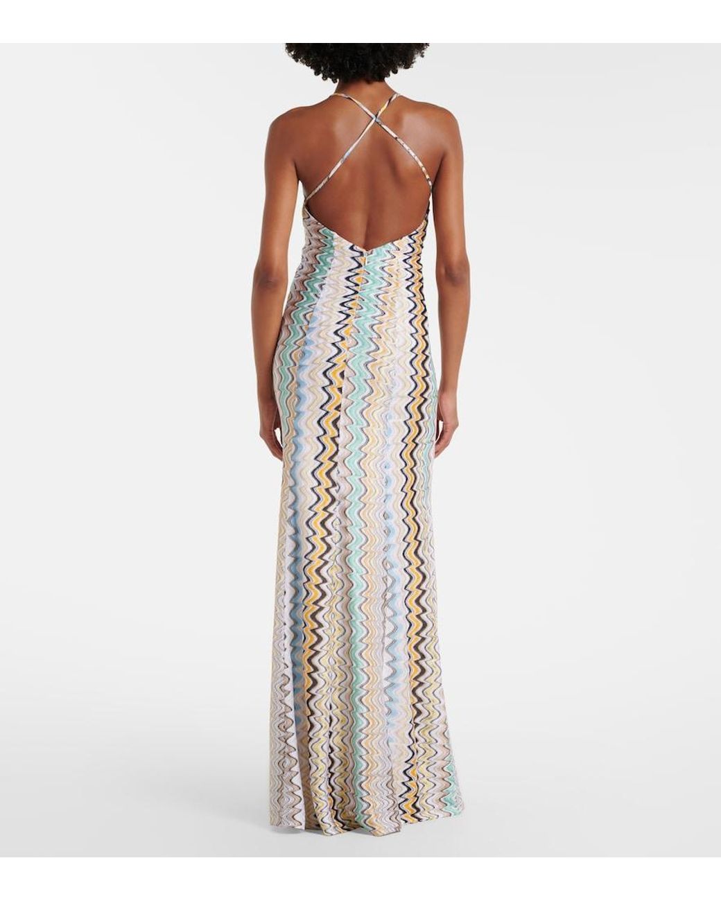 Robe Longue Wave Missoni en coloris White