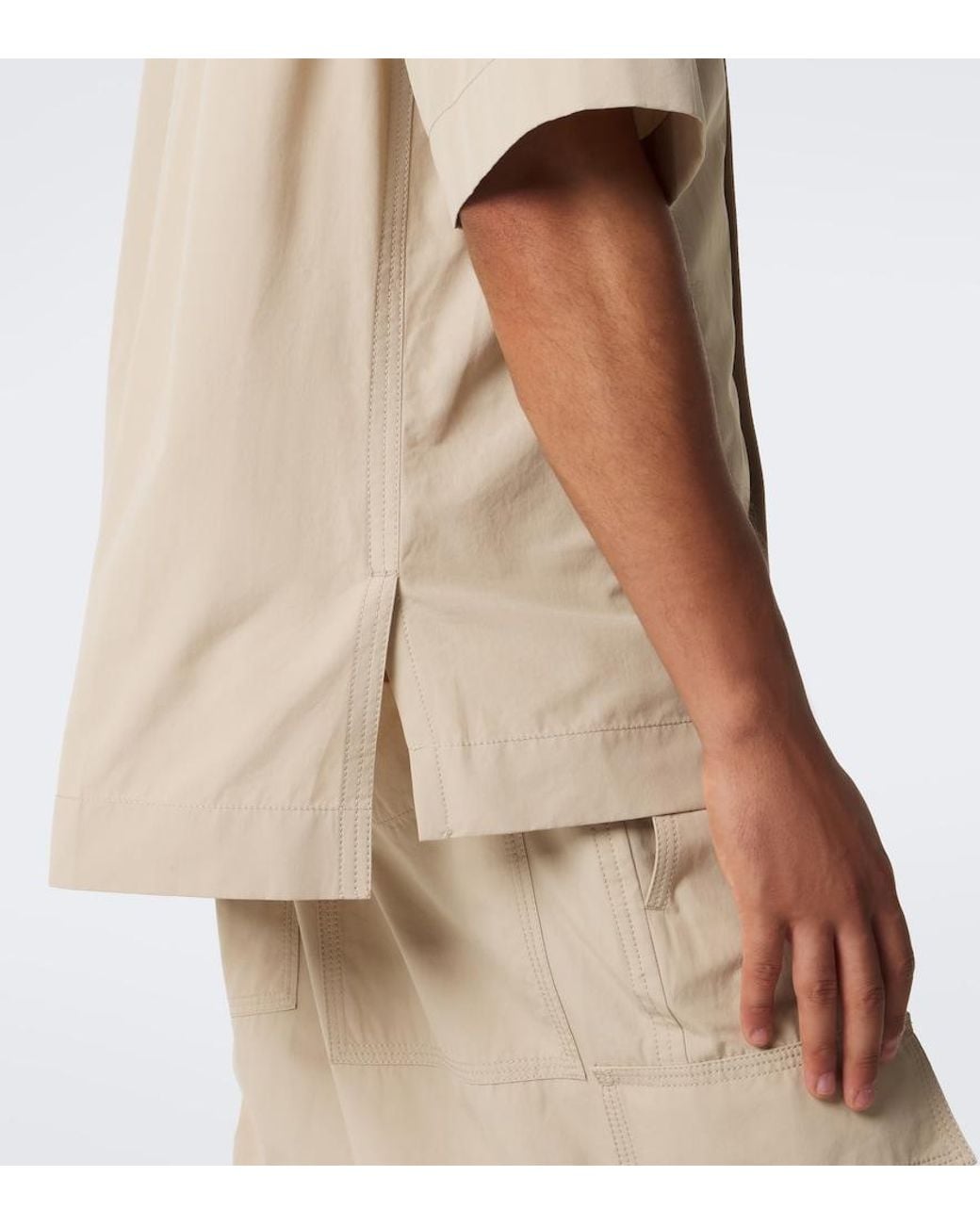 Bottega Veneta Natural Cotton Canvas Shirt for men
