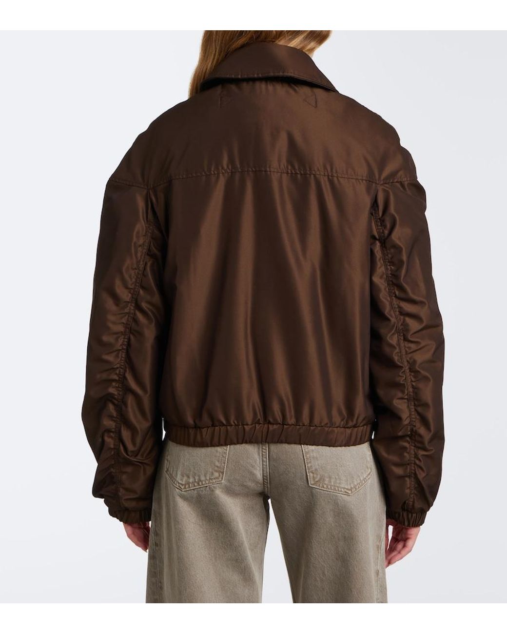 Lemaire Brown Canvas Down Jacket