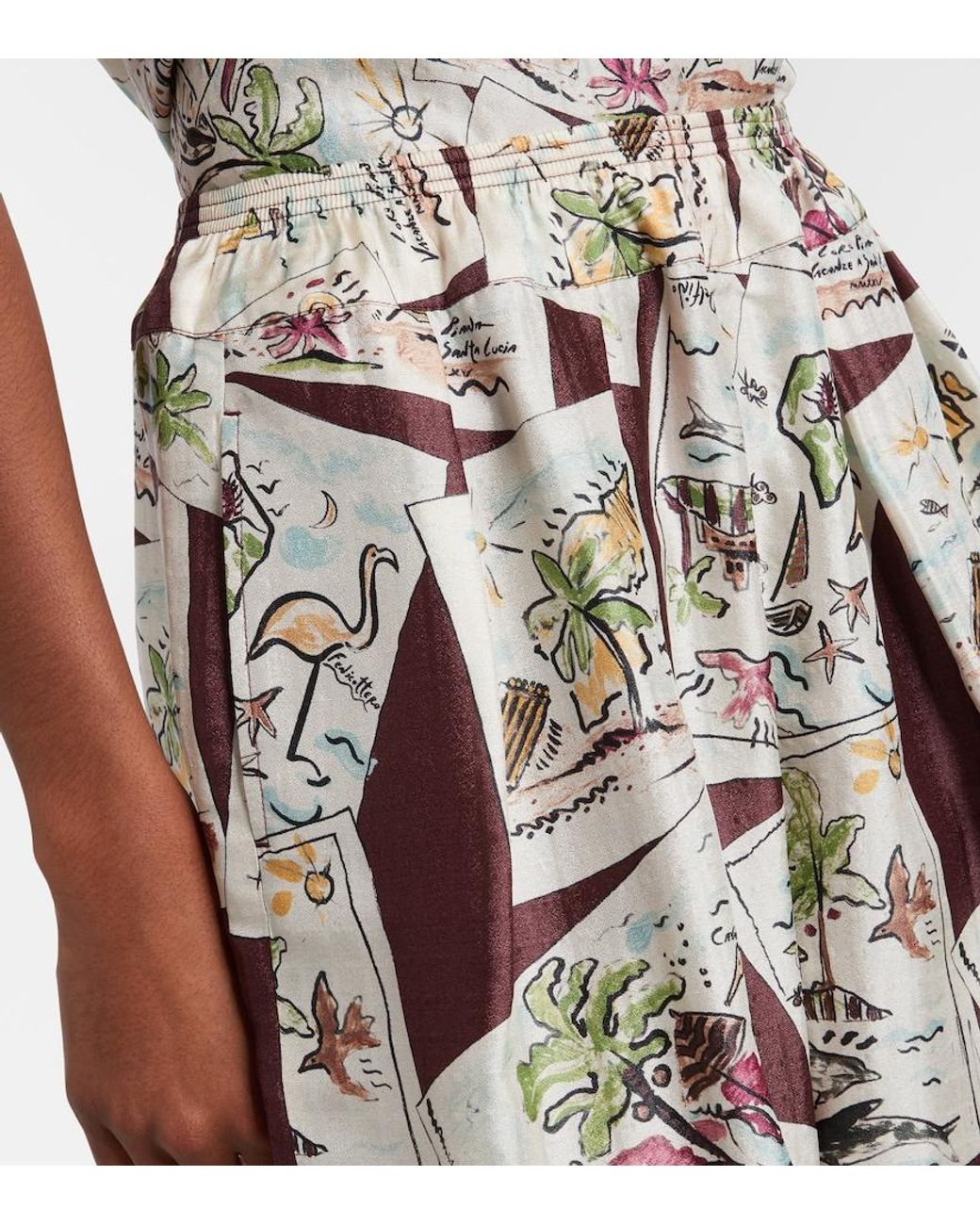 Loro Piana White Emon Silk Bermuda Shorts