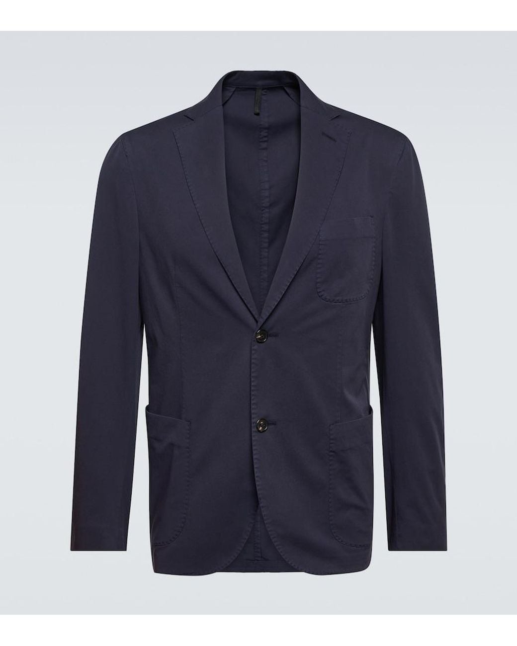 Slowear Blue Cotton-Blend Blazer for men