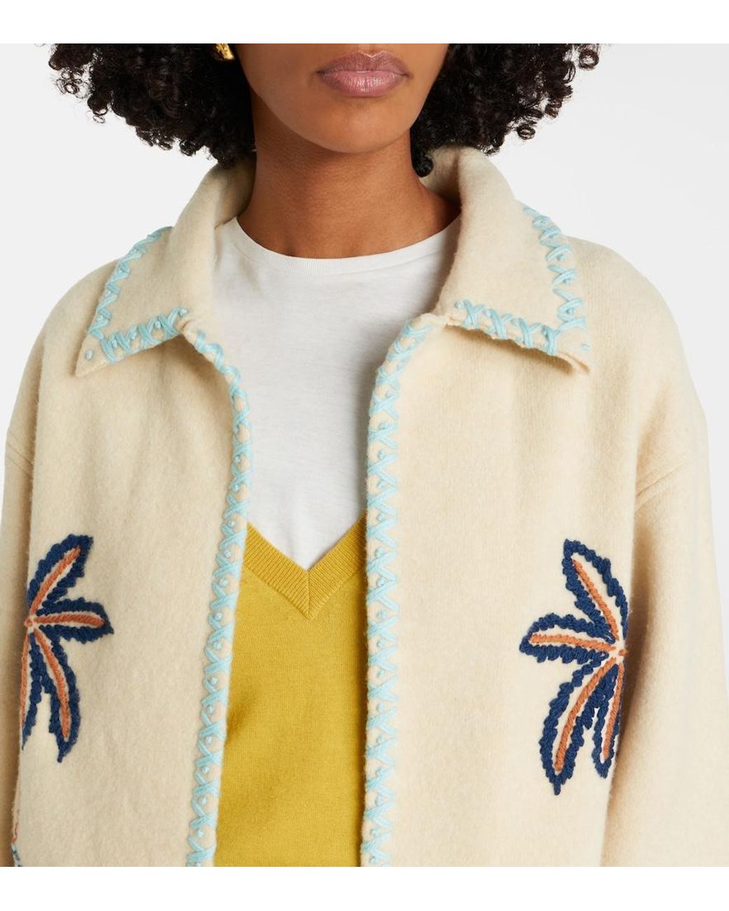 Alanui Natural Remember Me Virgin Wool Jacket