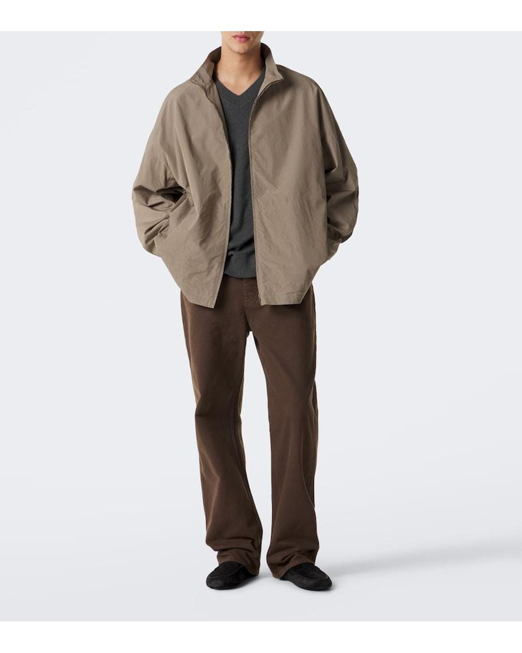 The Row Brown Trenton Cotton Jacket for men
