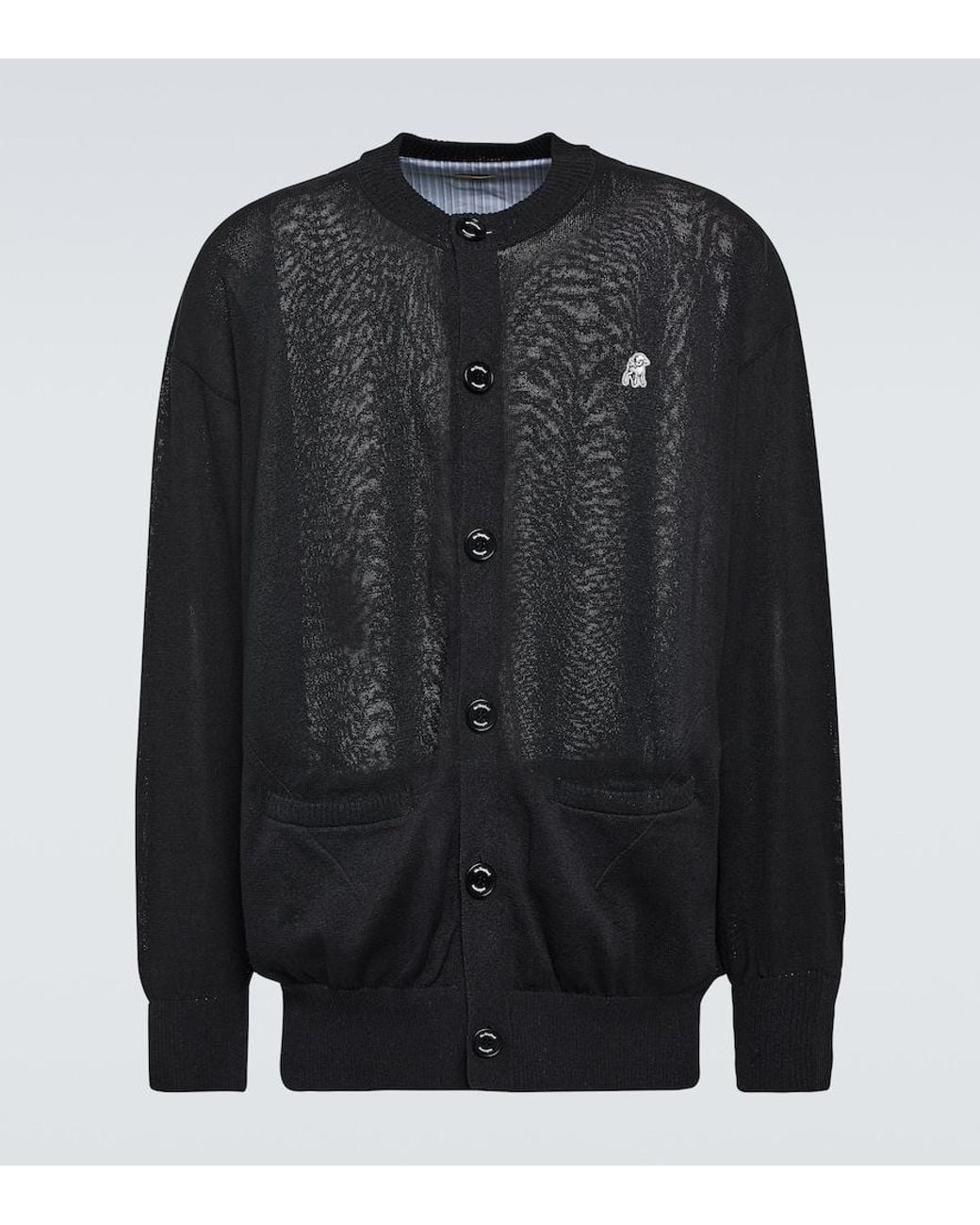 Undercover Black Oversized Cardigan for men