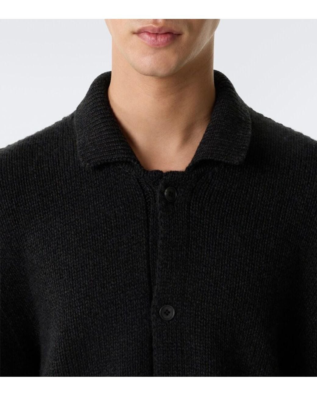 The Row Black Ardor Cashmere Cardigan for men