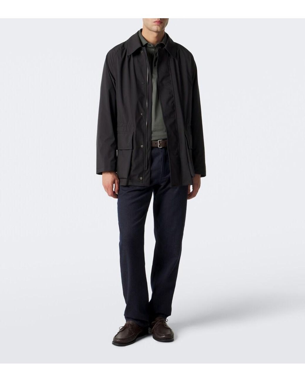 Thom Sweeney Green Cotton Jersey Polo Shirt for men