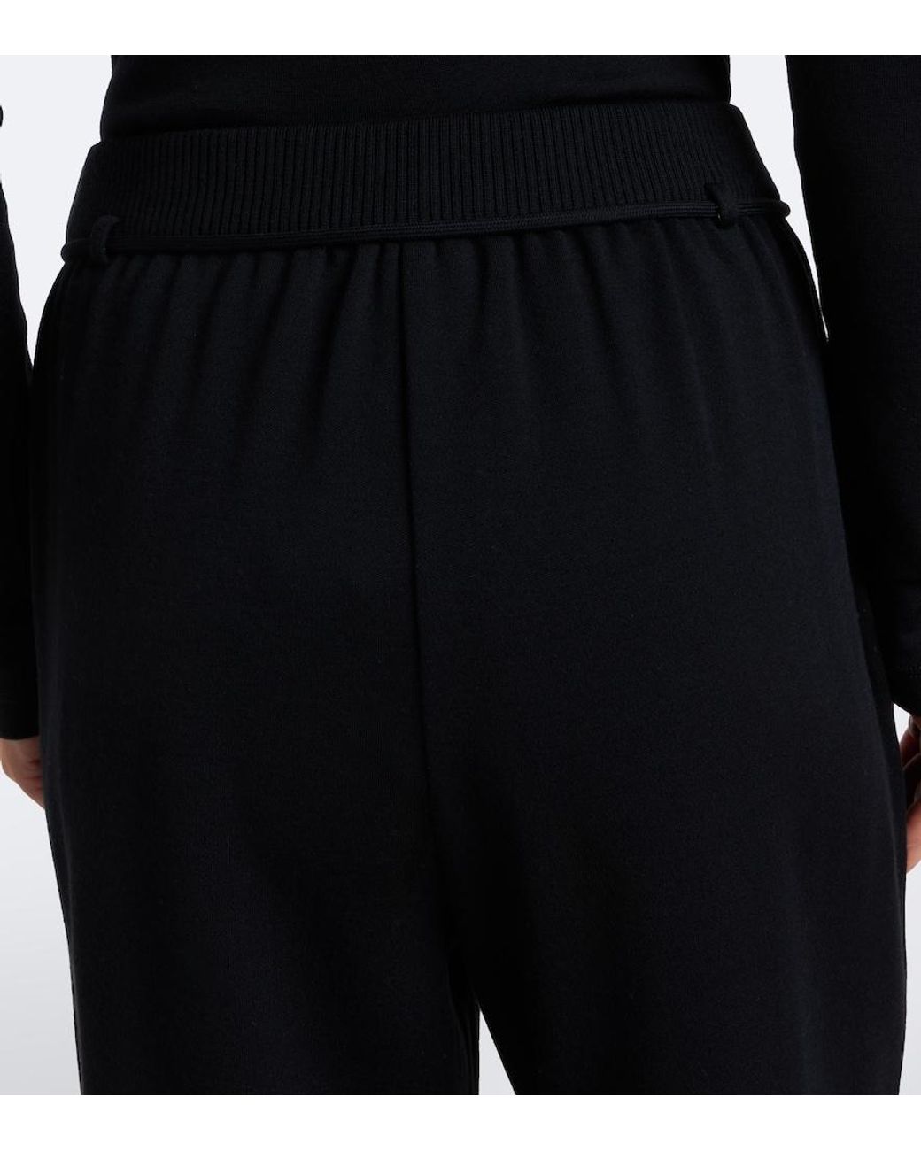 Max Mara Blue Virgin Wool Straight Pants
