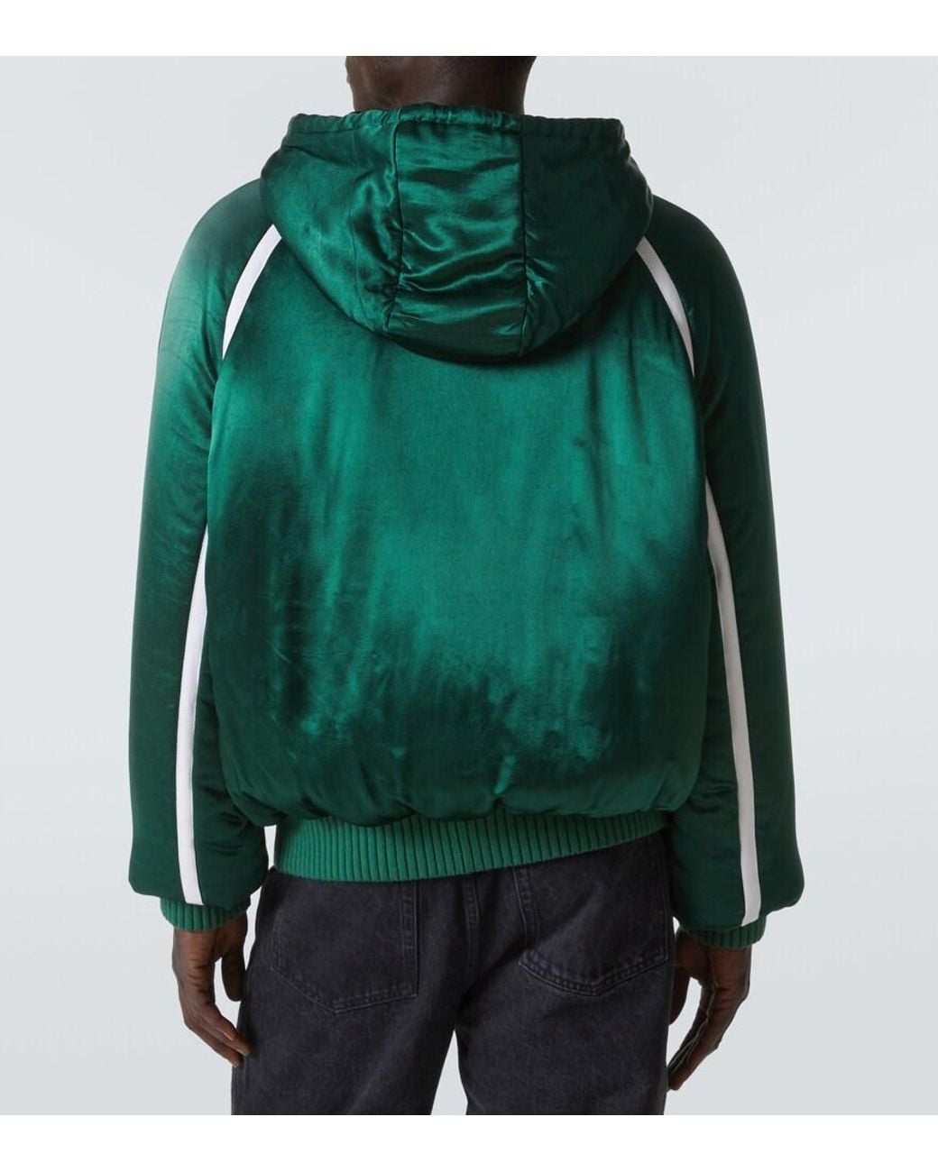 Loewe Green Satin Tracksuit Jacket for men