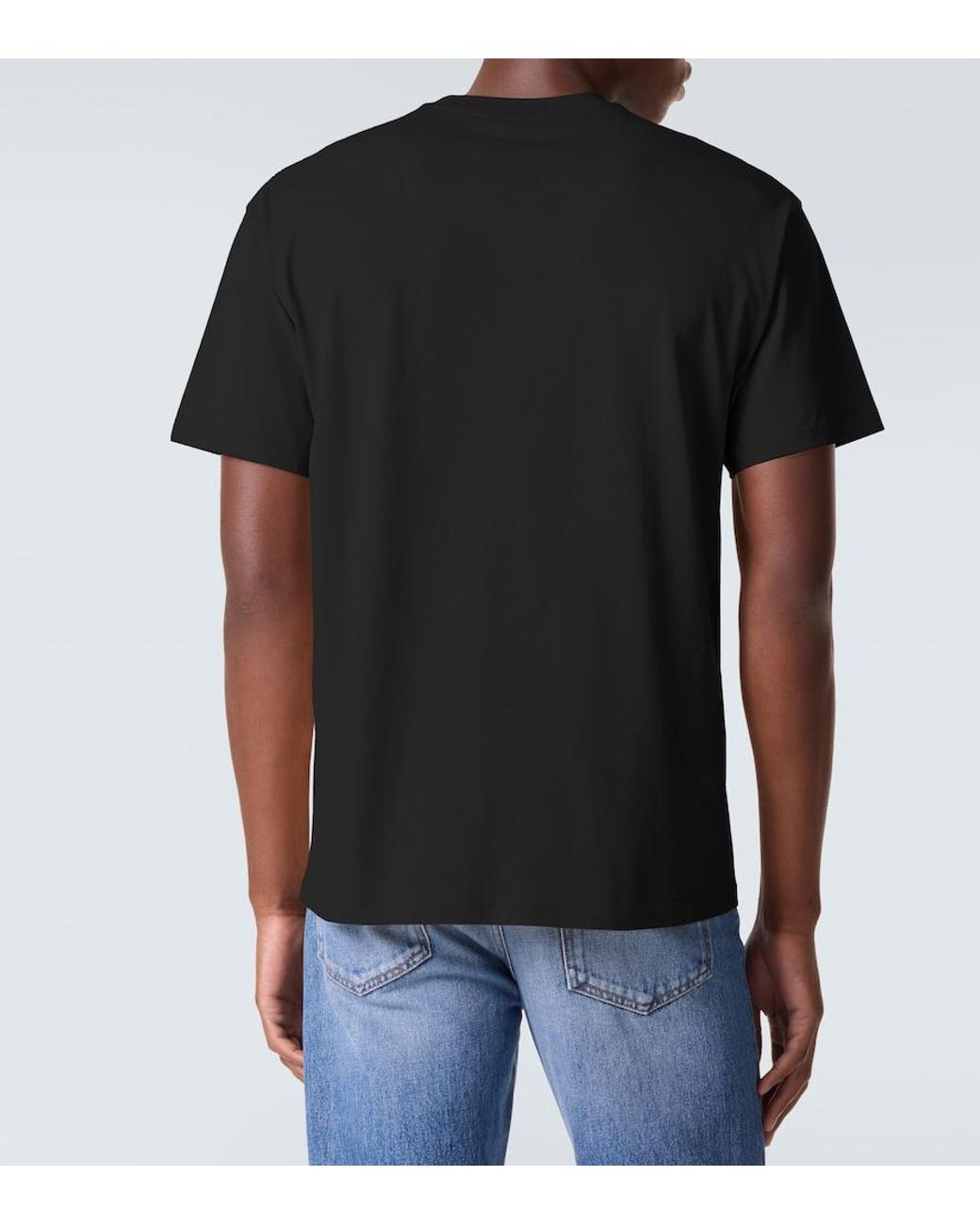 Givenchy Black Logo Cotton Jersey T-Shirt for men