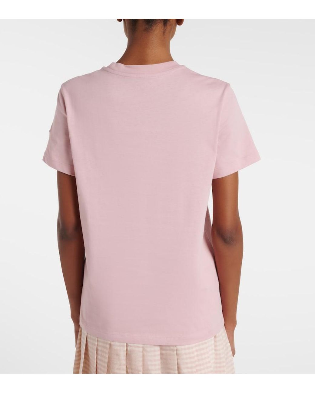 Moncler Pink Cotton Jersey T-Shirt