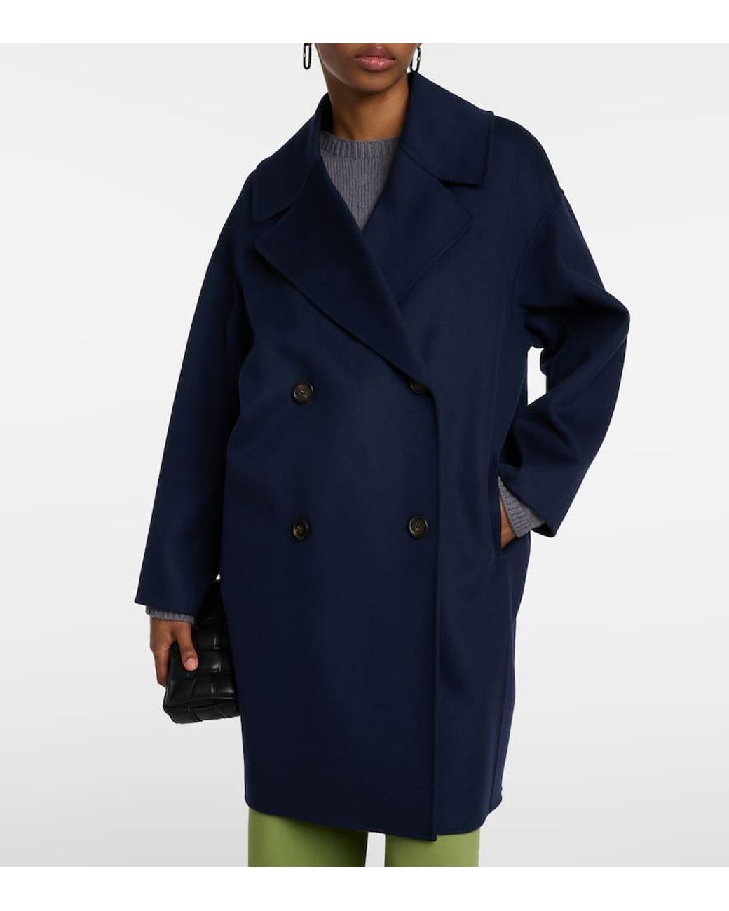 Max Mara Eleonora Virgin Wool Coat in Blue Lyst