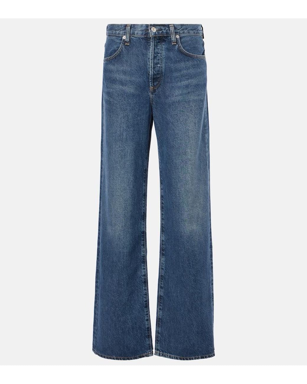 Citizens of Humanity Blue Annina High-Rise Wide-Leg Jeans