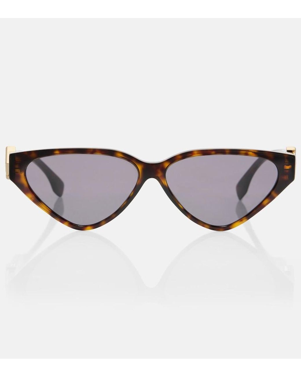 Fendi Brown Ff Diamonds Cat-Eye Sunglasses