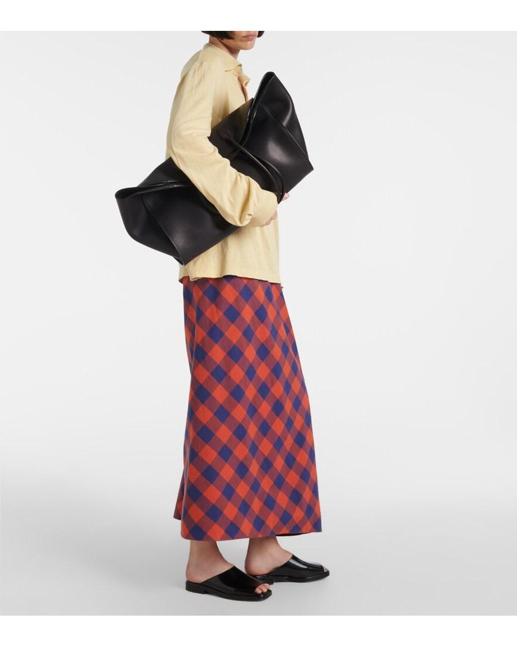 The Row Black Emi Patent Leather Mules