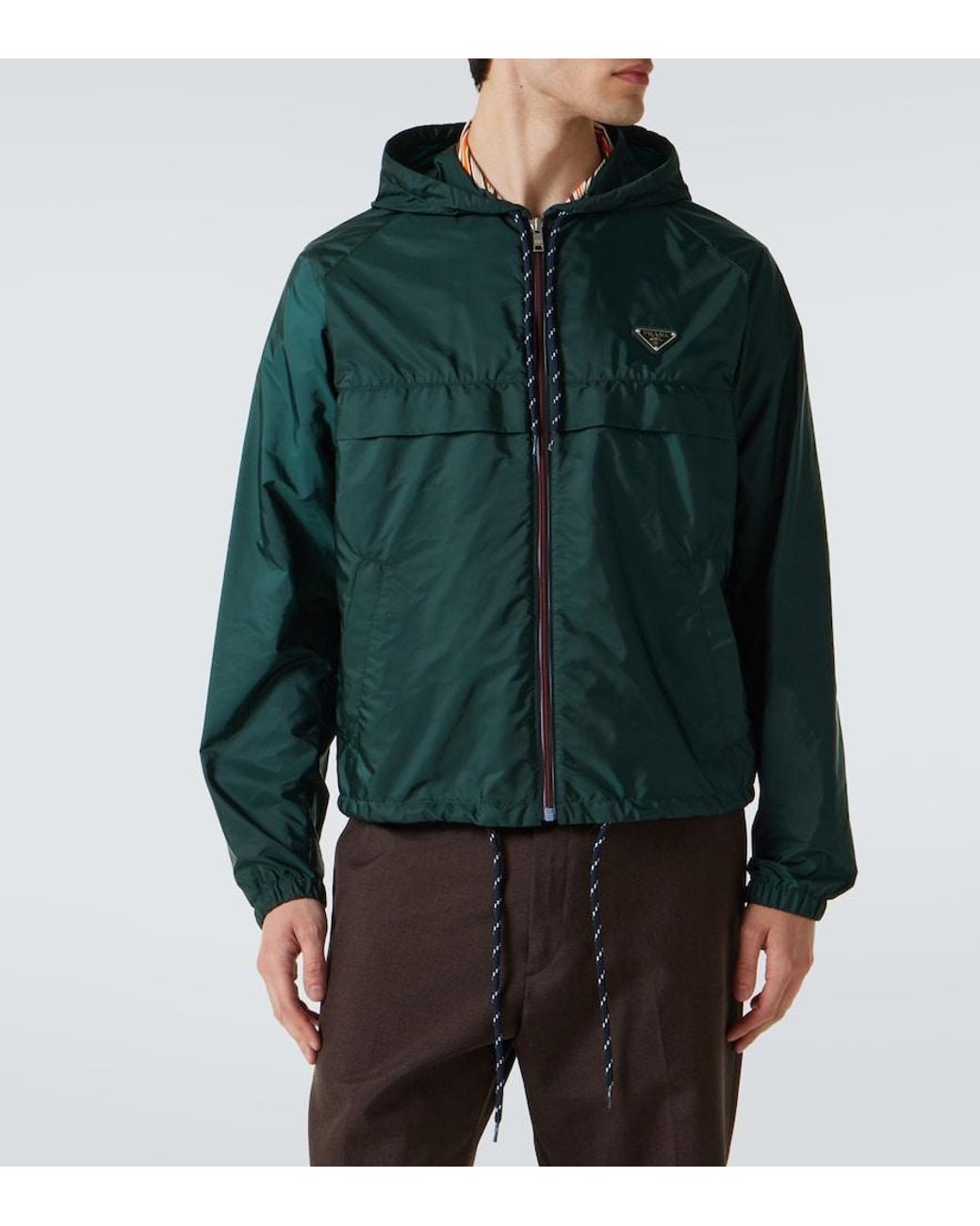 Prada Green Re-Nylon Triangle Jacket for men