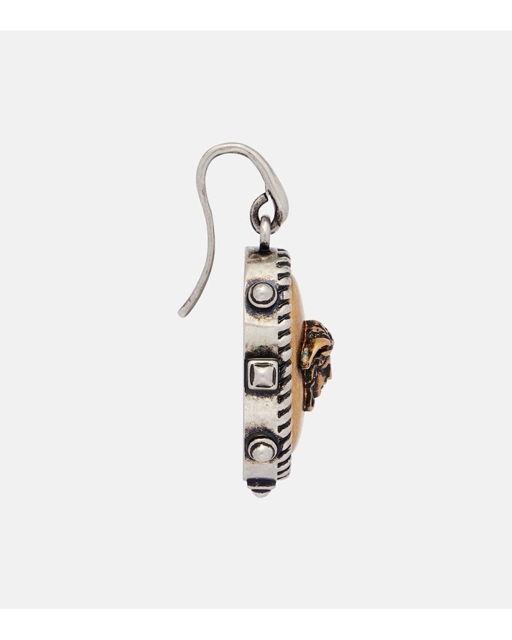 Versace Metallic Tivoli Medusa Earrings