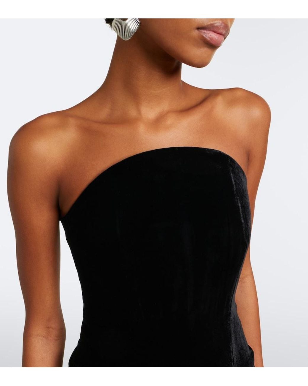Roland Mouret Black Velvet Corset