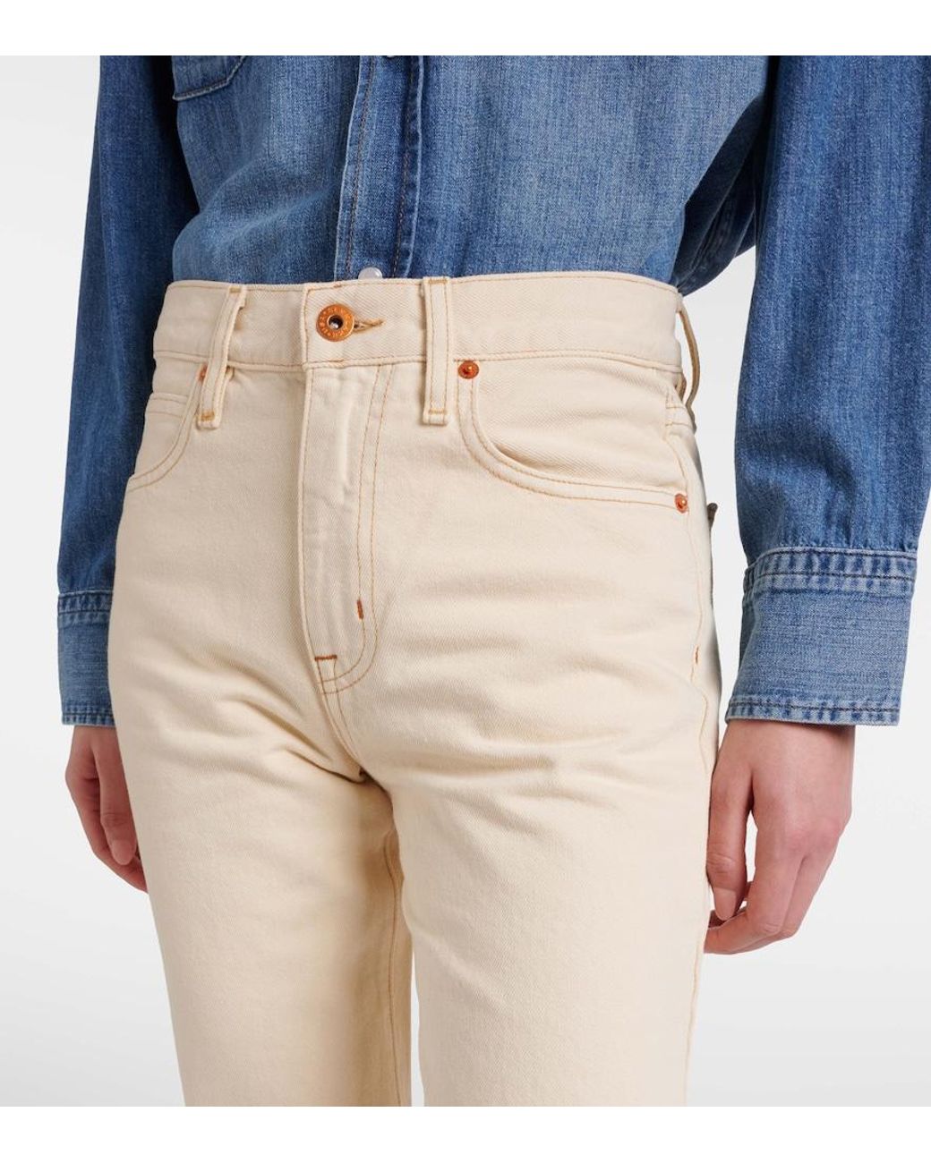 SLVRLAKE Denim Natural Phoenix Straight Jeans