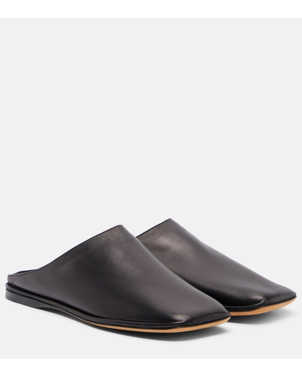 The Row Brown Piper Leather Mules